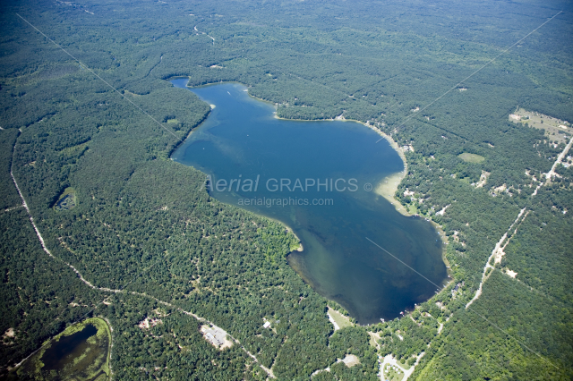 Big Blue Lake in Muskegon County, Michigan